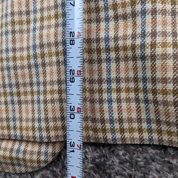 Sartoria Partenopea Sport Coat Silk Wool Linen Checked Multicolor 46R - Picture 14 of 15